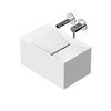 Aquatica Split A Right Stone Wall Mounted Washbasin